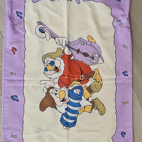 Vintage A-Fontane x Disney Snow White & The Seven Dwarves Pillow Case - Picture 2 of 9